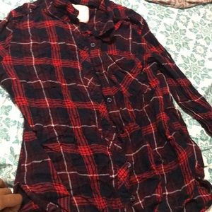 A plaid shirt